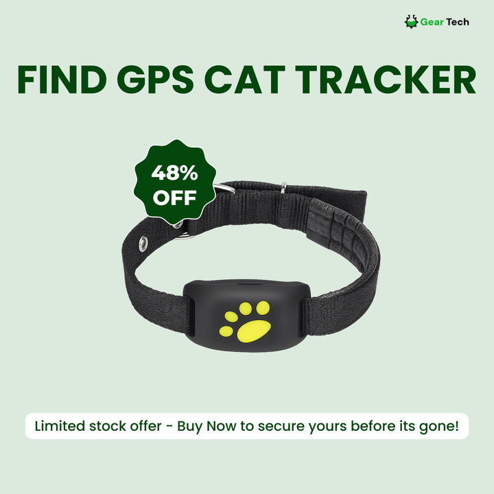 Skanto | #1 Finn GPS Katt Tracker med Sanntidsplassering, Vanntett Design, og Aktivitetsovervåking for Kæledyrssikkerhet og Sporing