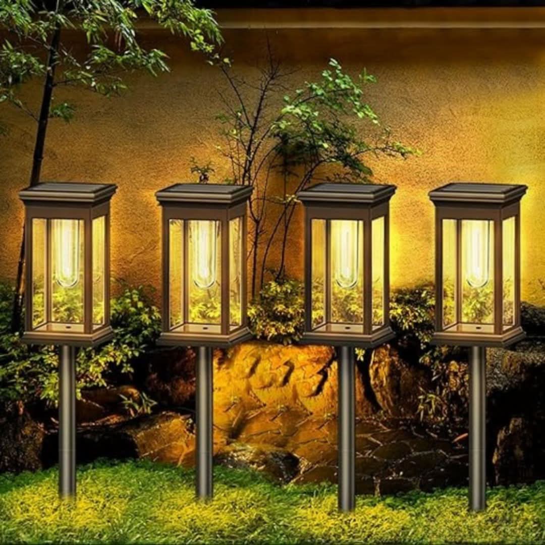 Kabellose Solar-Gartenlaterne – GlowPath