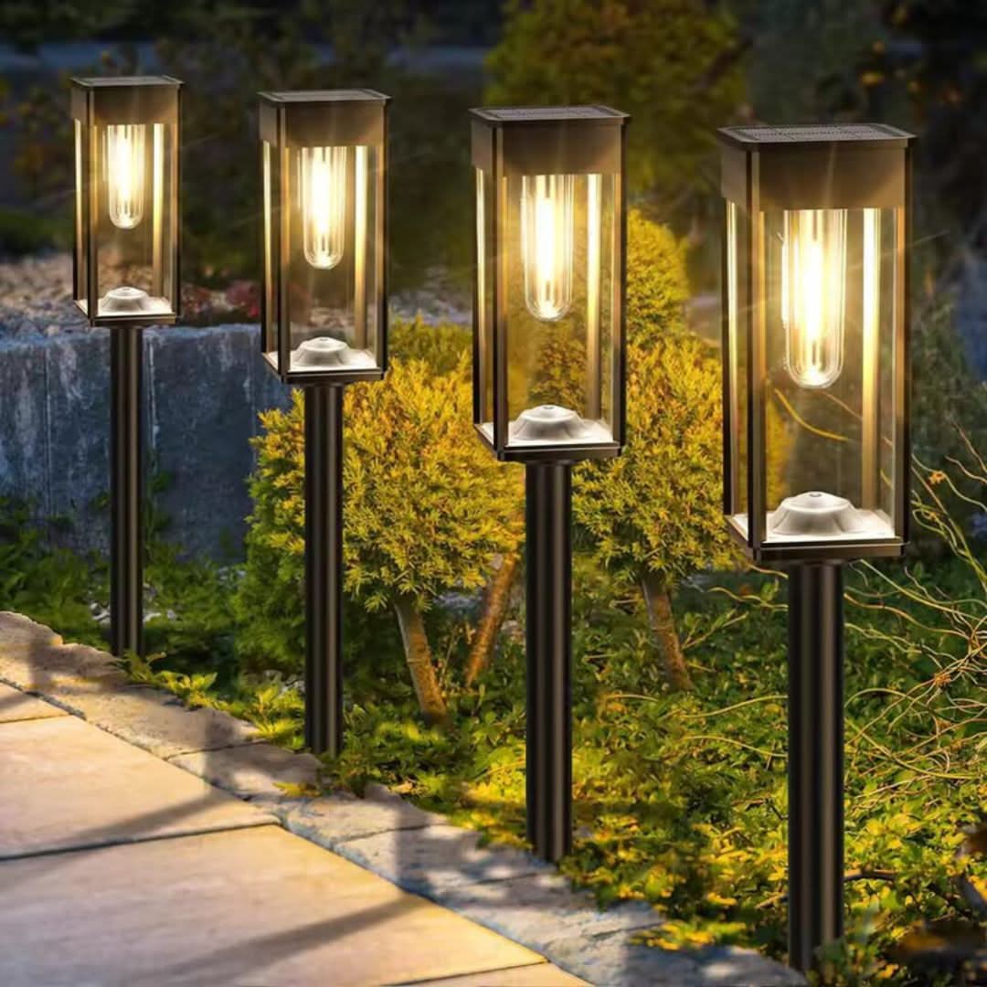 Kabellose Solar-Gartenlaterne – GlowPath
