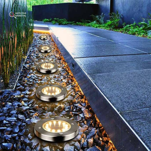 Skanto | Deluxe Trådløse Solenergi Hage Lys – 8 LED Lamper