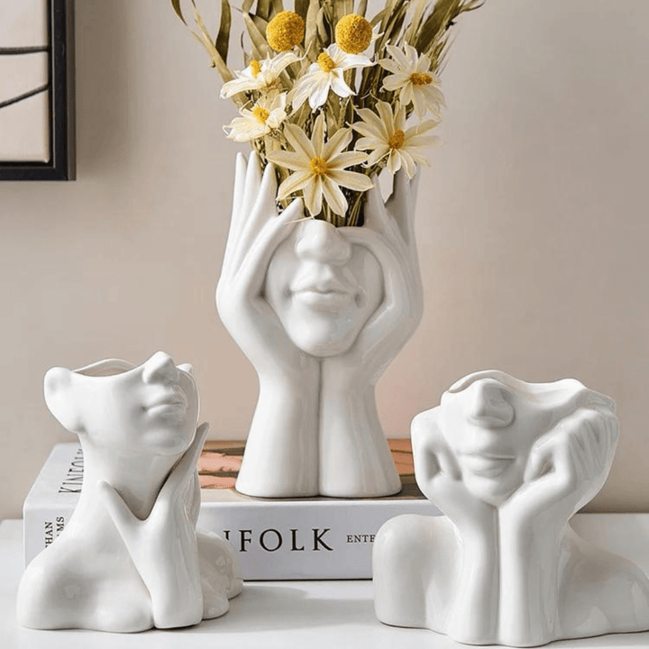 ClayLuxe Keramiske Vaser – Minimalistisk Design for et Stilfullt Hjem Skanto