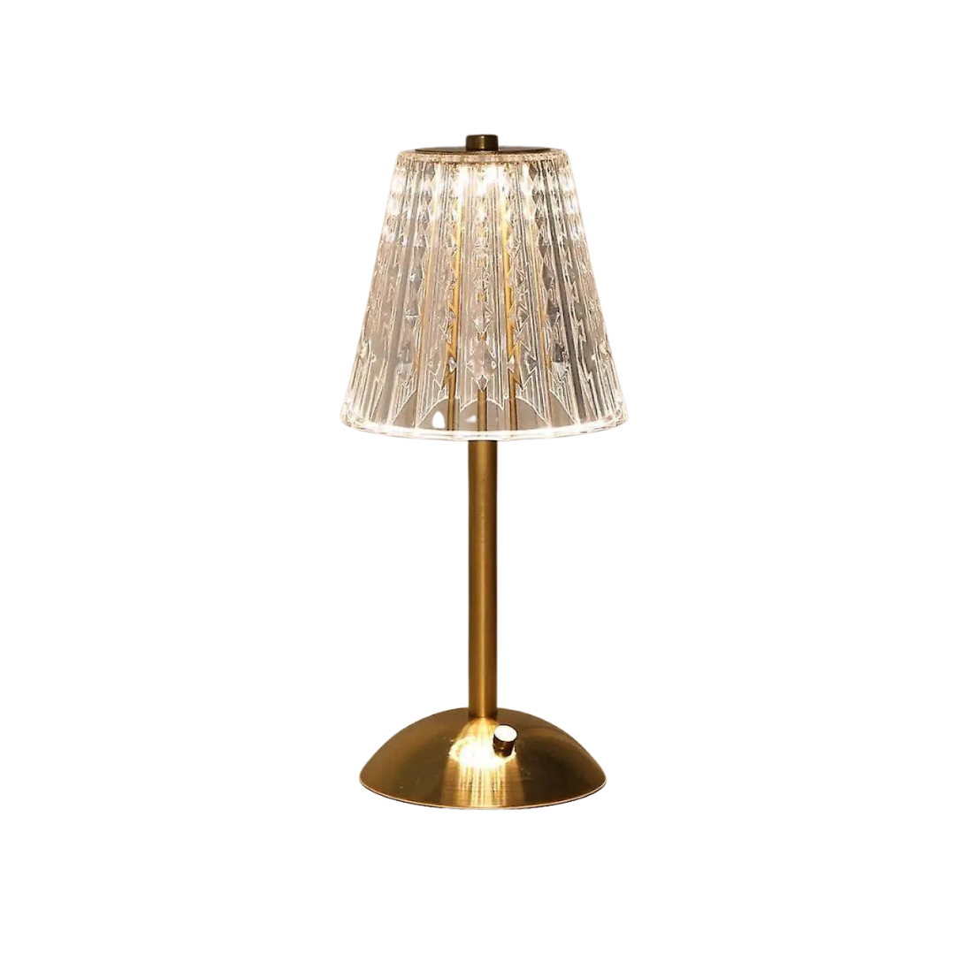 Skanto | CrystalLuxe - Vintage Bordlampe med Elegant Glans