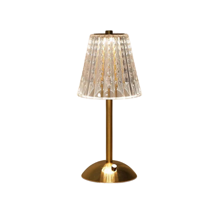 Skanto | CrystalLuxe - Vintage Bordlampe med Elegant Glans