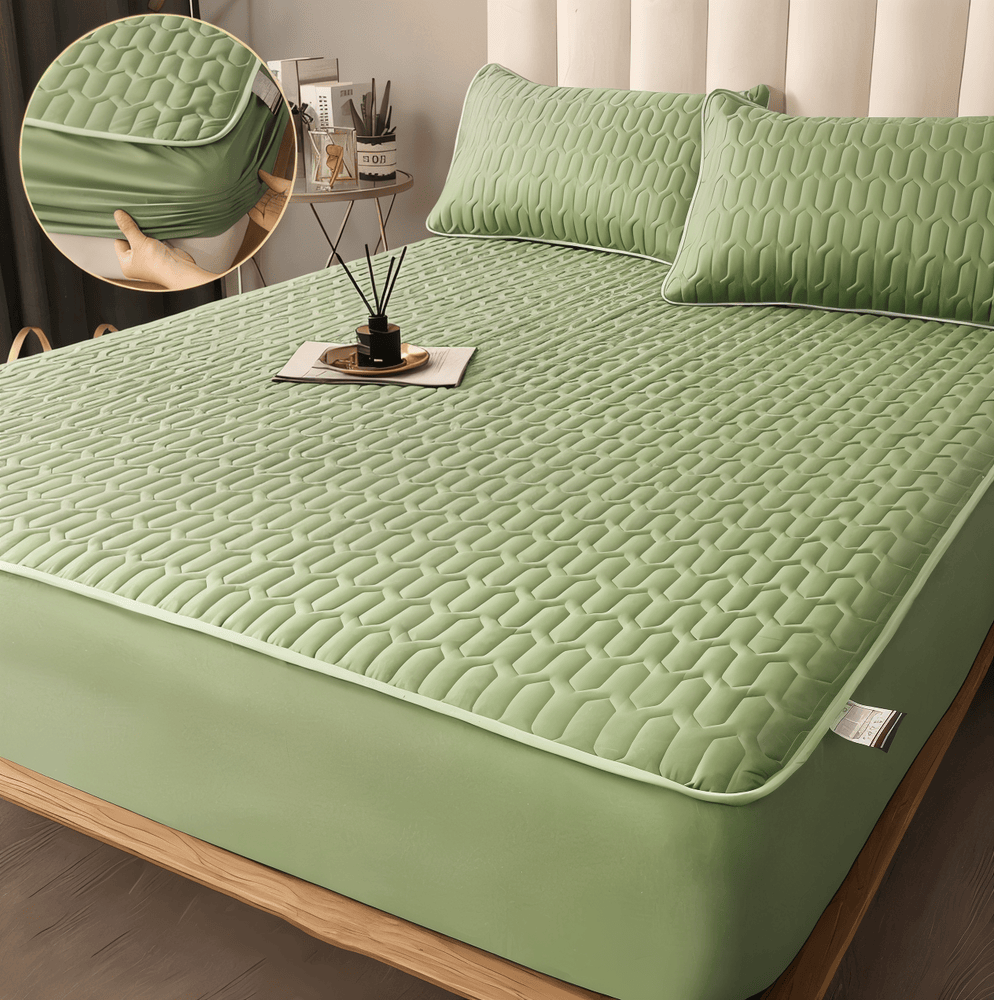 Skanto | FlexiBed madrassbeskytter – Vanntett, pustende og vaskbar med elastisk passform