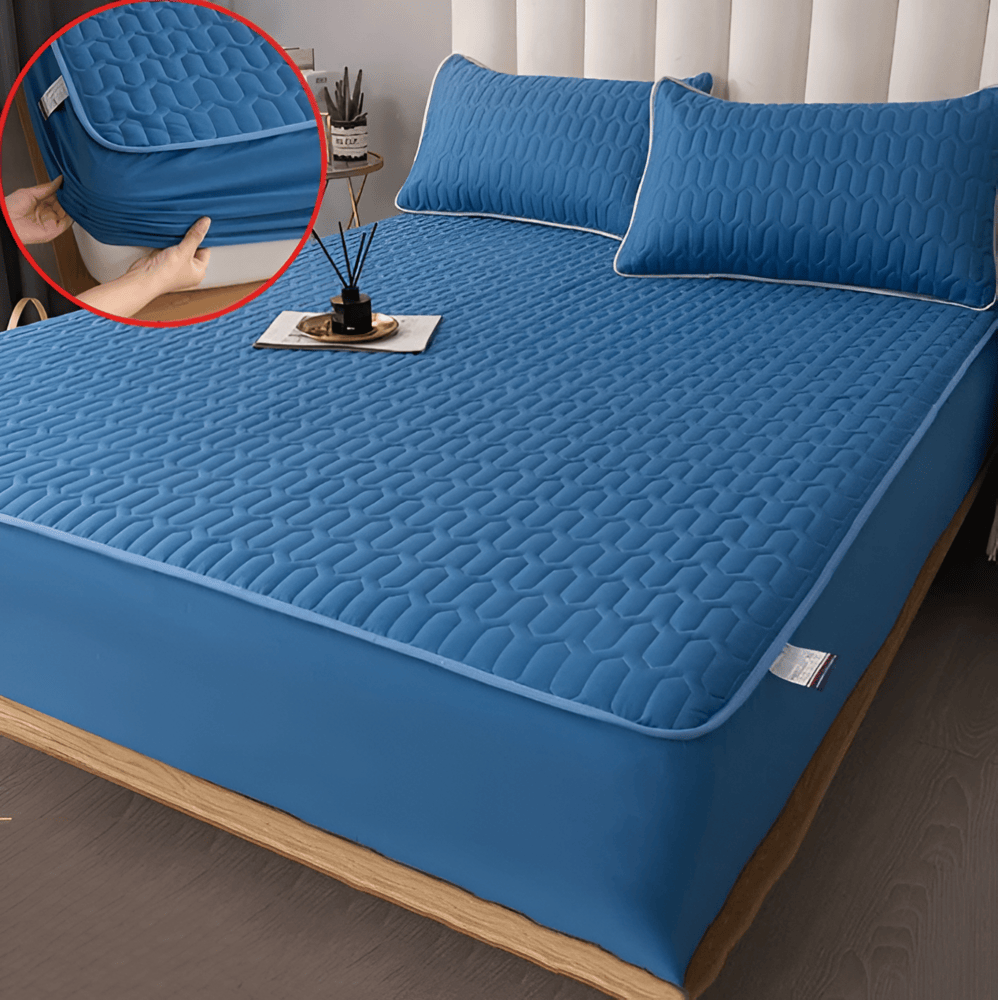 Skanto | FlexiBed madrassbeskytter – Vanntett, pustende og vaskbar med elastisk passform