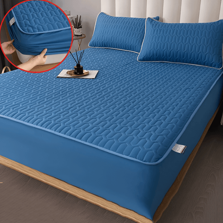 Skanto | FlexiBed madrassbeskytter – Vanntett, pustende og vaskbar med elastisk passform