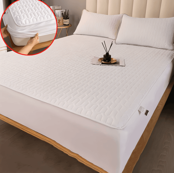 Skanto | FlexiBed madrassbeskytter – Vanntett, pustende og vaskbar med elastisk passform