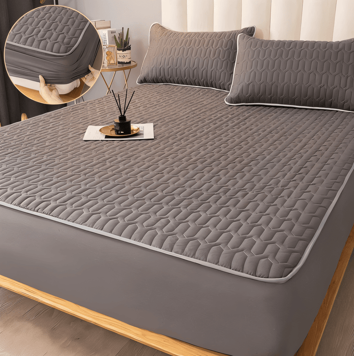 Skanto | FlexiBed madrassbeskytter – Vanntett, pustende og vaskbar med elastisk passform