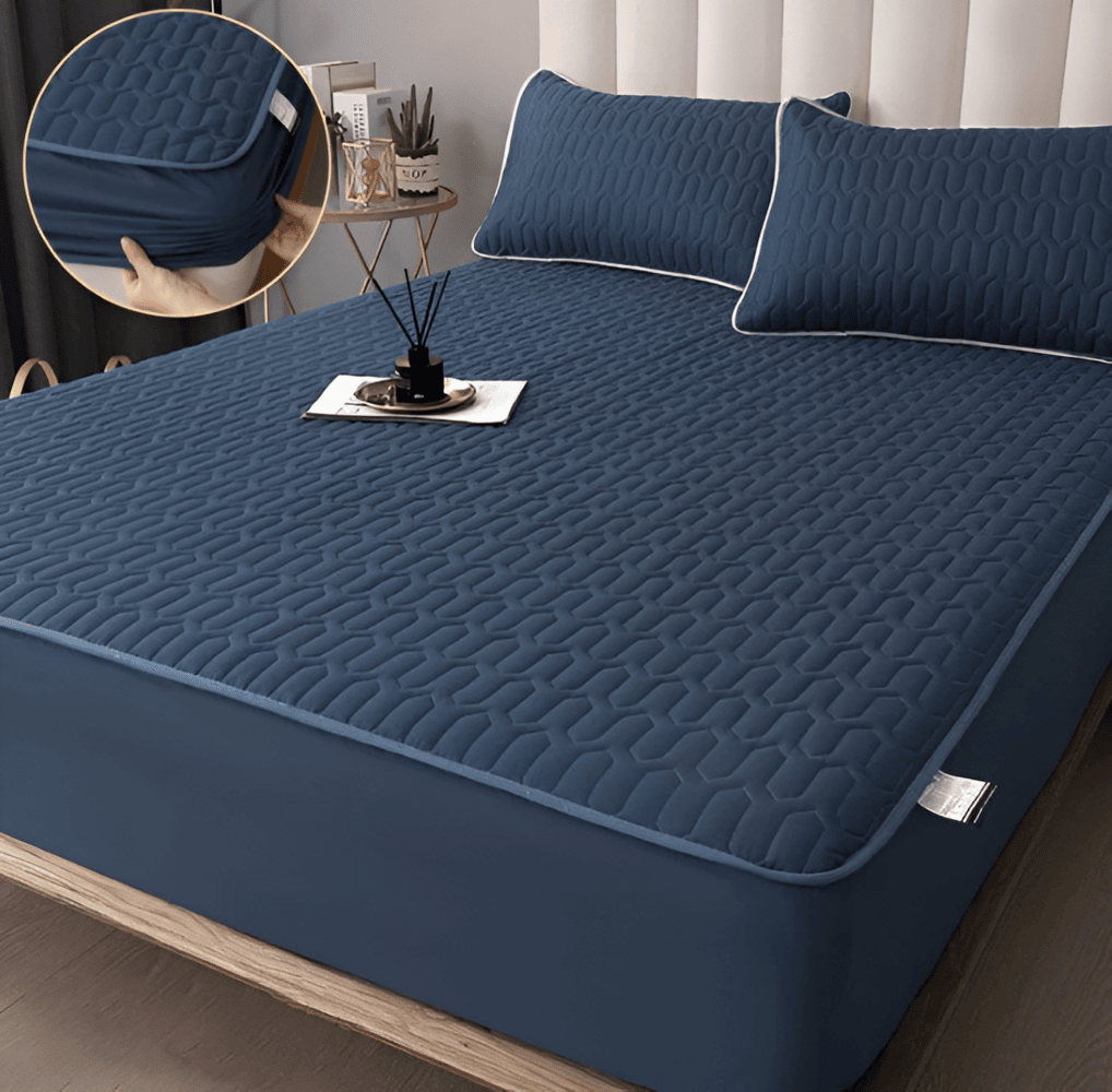 Skanto | FlexiBed madrassbeskytter – Vanntett, pustende og vaskbar med elastisk passform