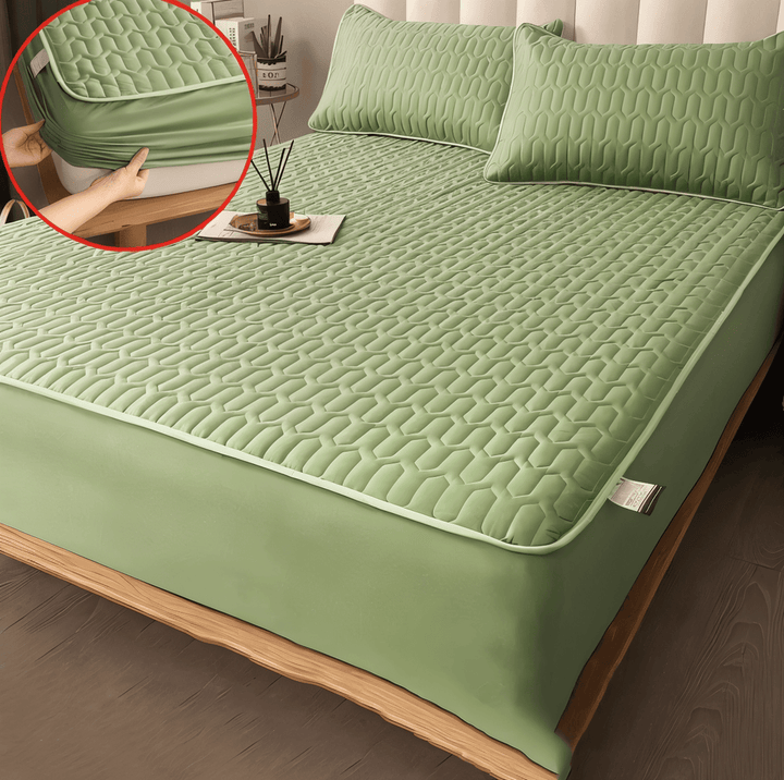 Skanto | FlexiBed madrassbeskytter – Vanntett, pustende og vaskbar med elastisk passform