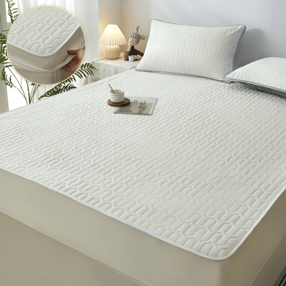 Skanto | FlexiBed madrassbeskytter – Vanntett, pustende og vaskbar med elastisk passform