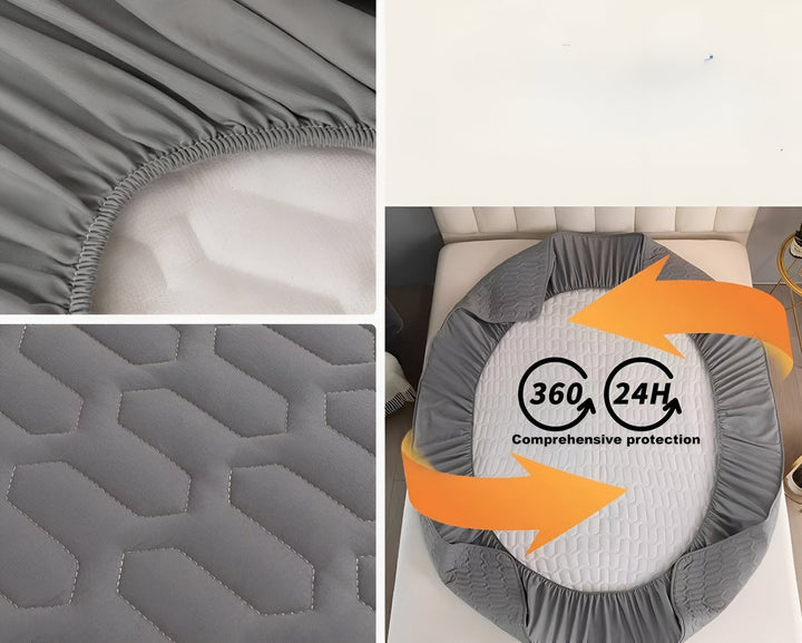 Skanto | FlexiBed madrassbeskytter – Vanntett, pustende og vaskbar med elastisk passform