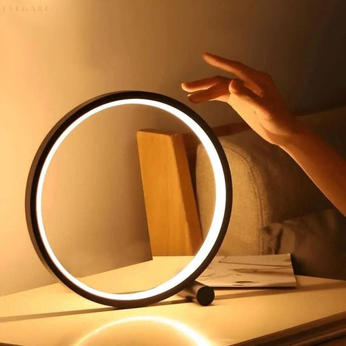 Skanto | Dimbar LED Ring Bordlampe – Moderne Berøringskontroll
