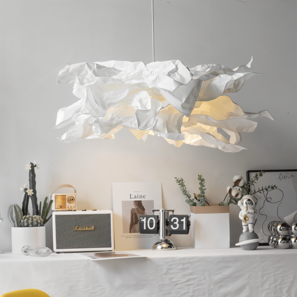Creative Clouds Pendelleuchte – DIY papir taklampe med kunstnerisk sjarm | Skanto