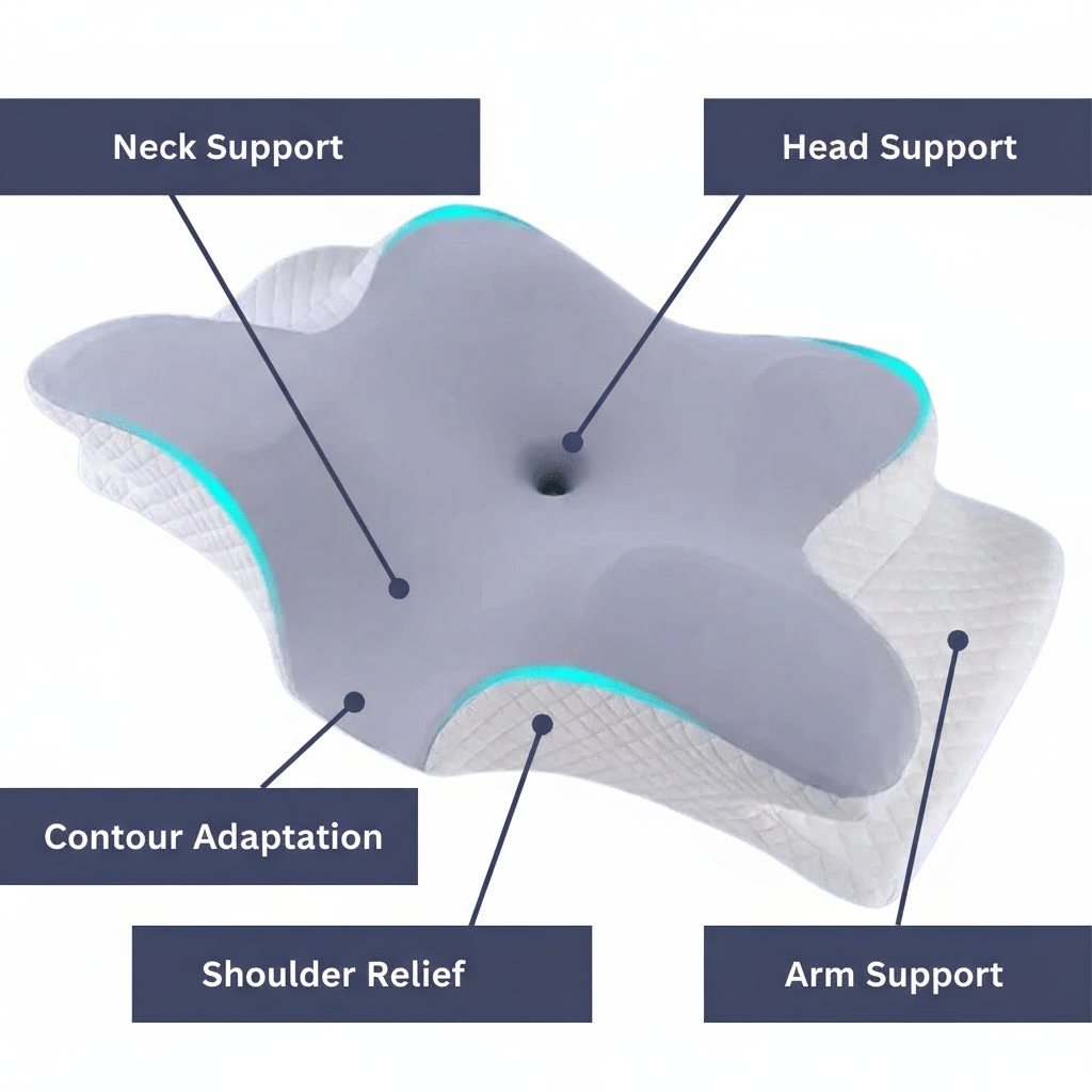 Norvo | Ortostatisk minneskumpute for nakk- og skuldersmerte lindring