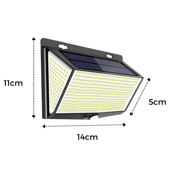 Utendørs 468 LED solcellelampe