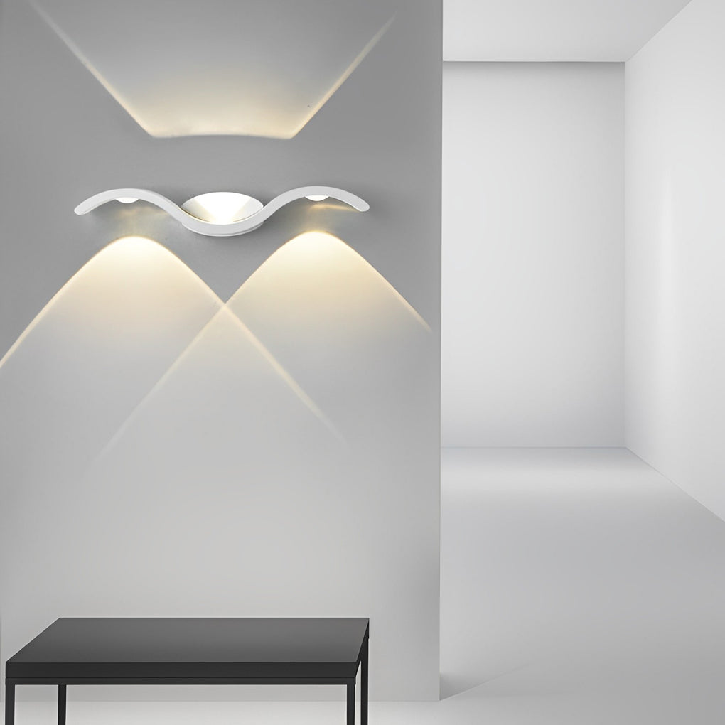 Skanto | Vegglampe Moderne Utendørs LED Opp Ned Lampe