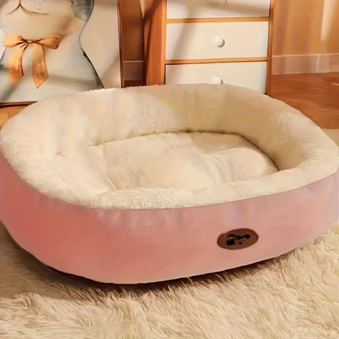 Oval Plush Bed for Dogs & Cats Skanto