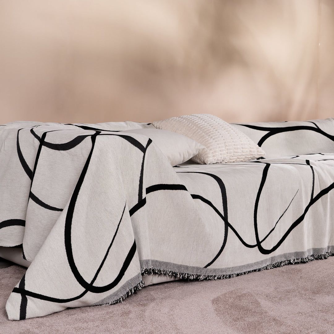 Geometrisk Boho Stil Sofa Trekk - Moderne, Stilig & Holdbar Sofa Beskyttelse | Skanto
