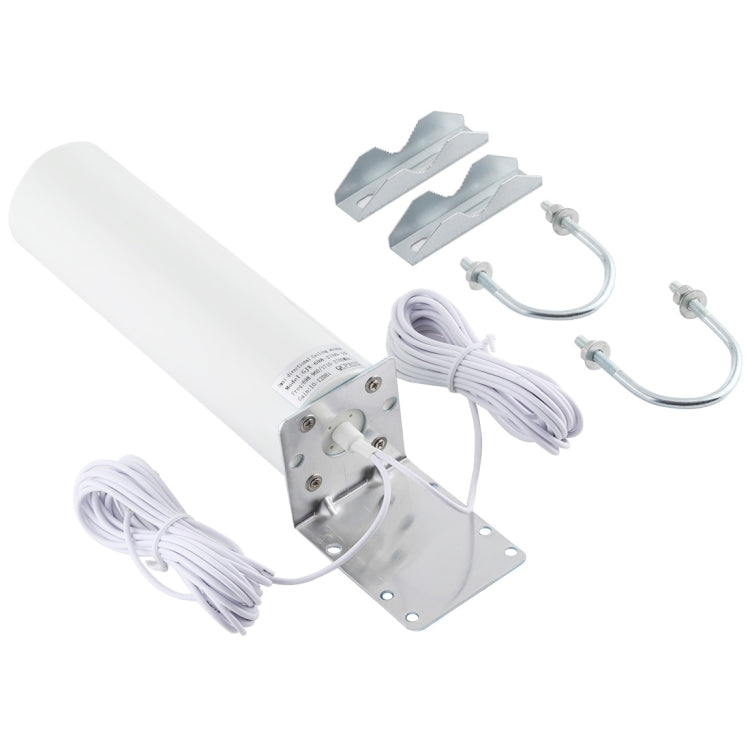 Skanto | 4G LTE WiFi 12DBi Omni Utendørs Antenne med CRC9 hann (Hvit)
