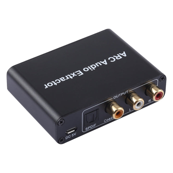 Skanto | 192KHz ARC Lyduttrekker HDMI ARC til SPDIF + Koaksial + L/R Konverter Lydreturkanal Adapter
