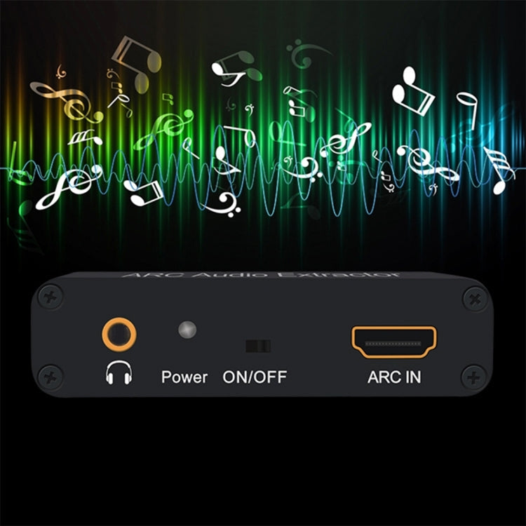 Skanto | 192KHz ARC Lyduttrekker HDMI ARC til SPDIF + Koaksial + L/R Konverter Lydreturkanal Adapter