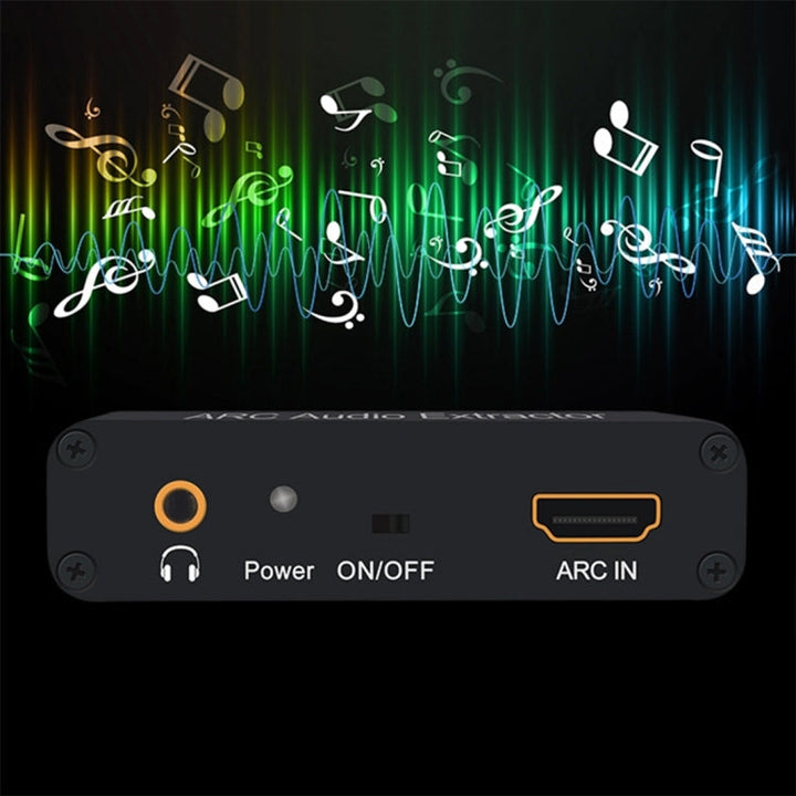 Skanto | 192KHz ARC Lyduttrekker HDMI ARC til SPDIF + Koaksial + L/R Konverter Lydreturkanal Adapter