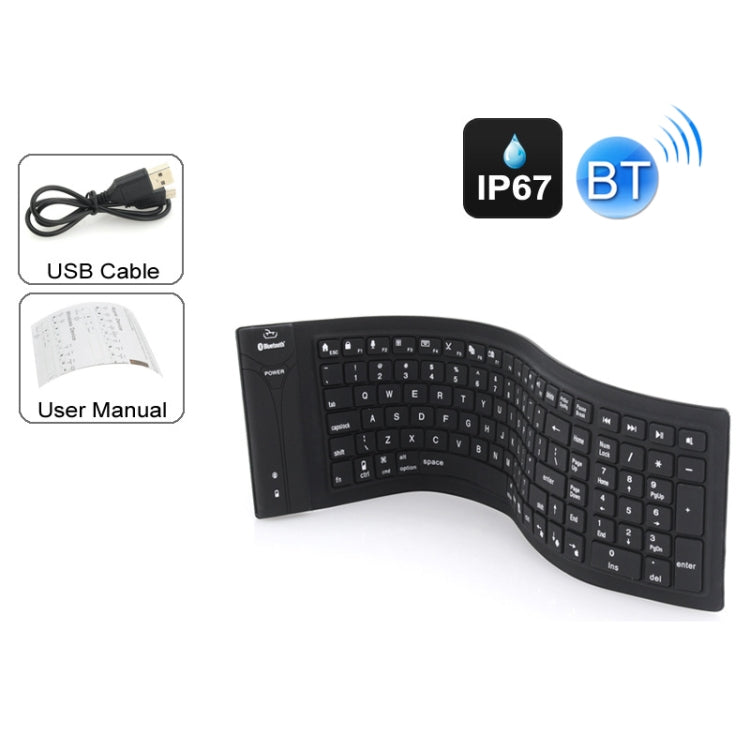 Skanto | JA-11 108-tasters Sammenleggbar Silikon Bluetooth Tastatur