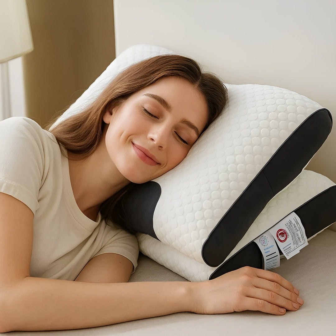 Ortopedisk Nakkepute – Ergonomisk & Støttende | For Avslapning & Sunn Søvn | Skanto