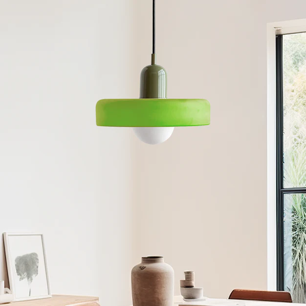 Bauhaus Fargerik Glass Pendelampe - Moderne Designlampe for Stue og Spisestue | Skanto