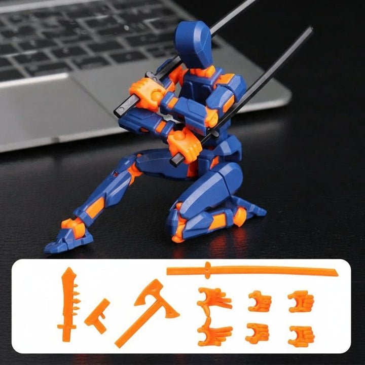 Skanto | 3D-printet mech actionfigur med flere leddbevegelser