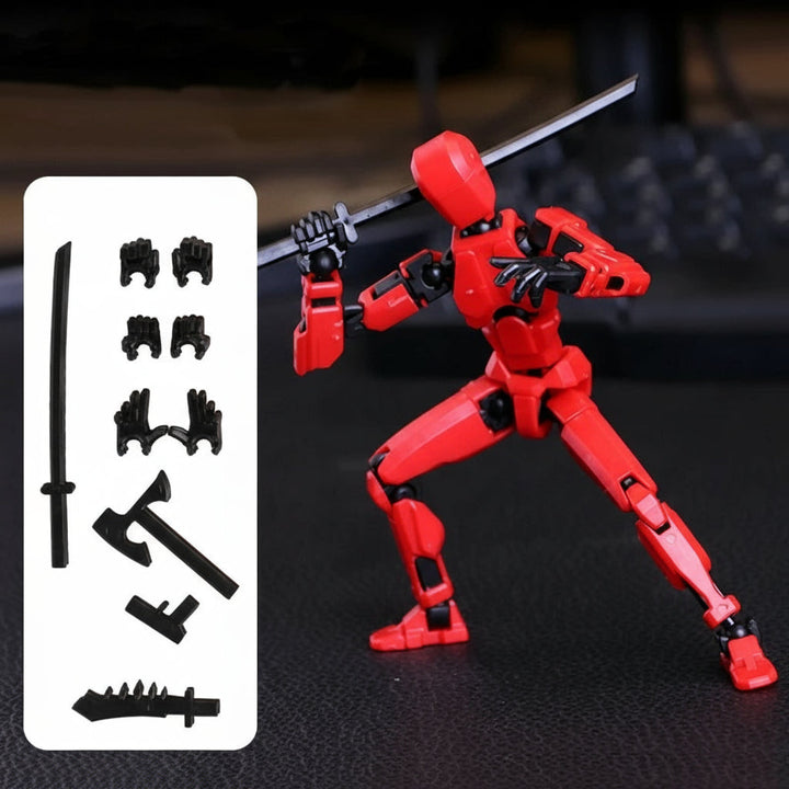 Skanto | 3D-printet mech actionfigur med flere leddbevegelser