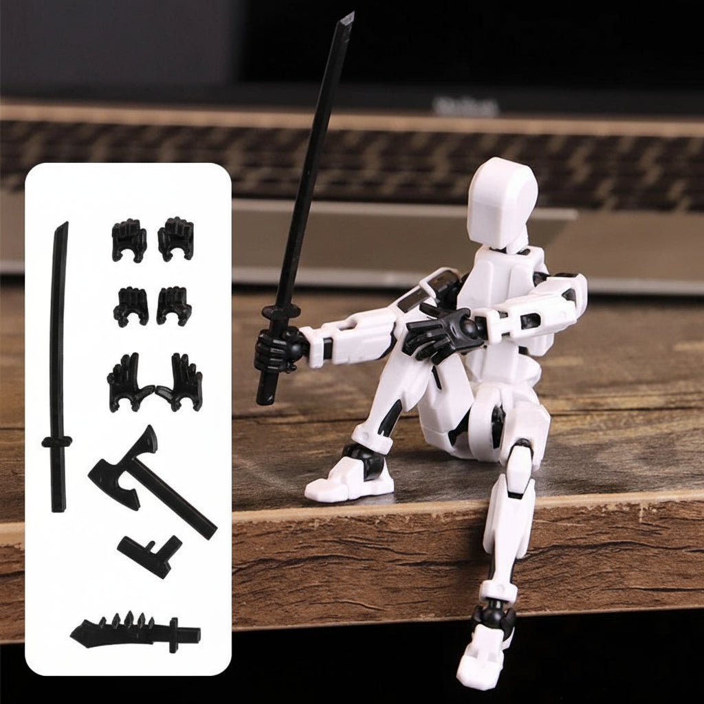 Skanto | 3D-printet mech actionfigur med flere leddbevegelser