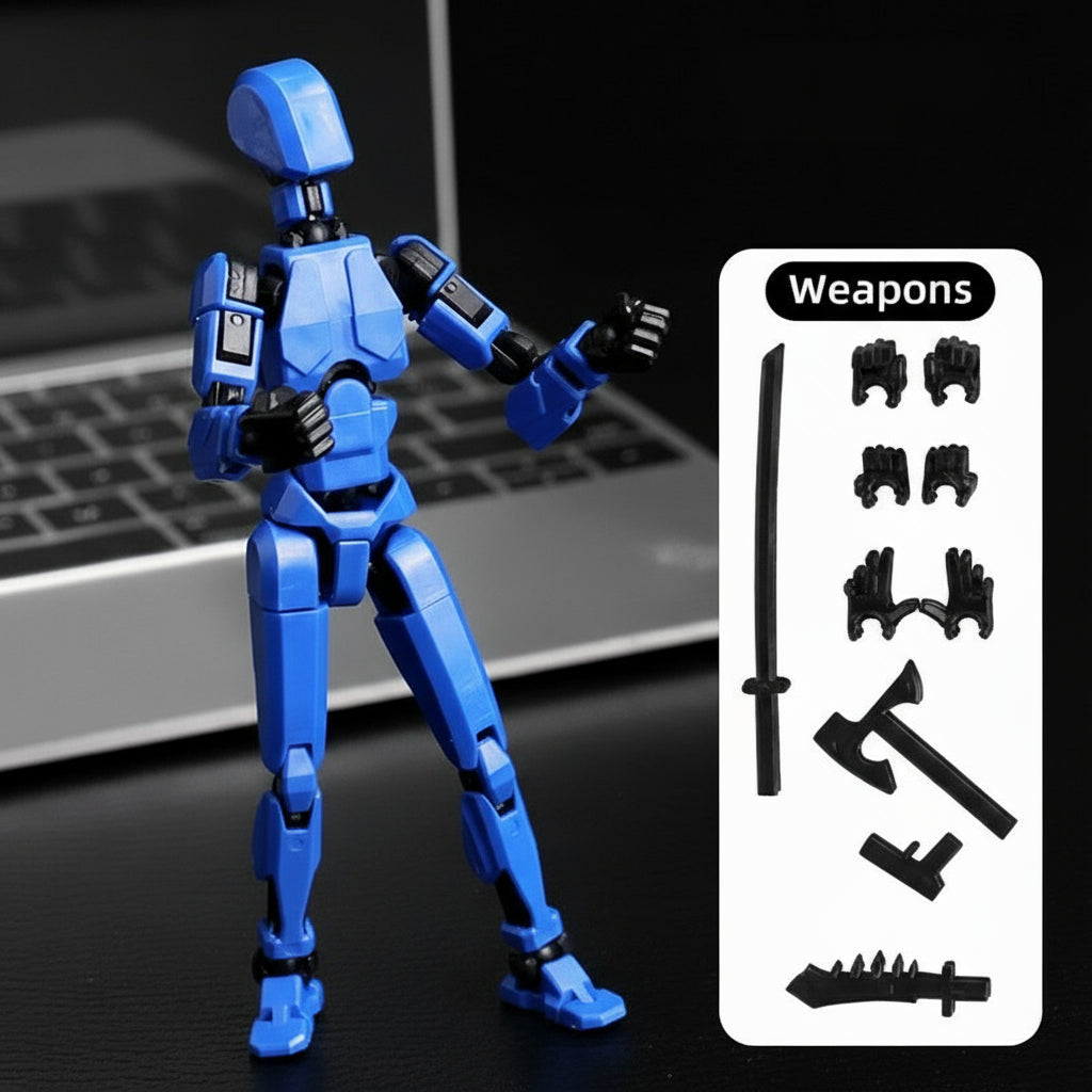 Skanto | 3D-printet mech actionfigur med flere leddbevegelser