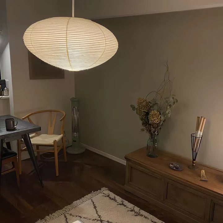 Moderne Papirlanterne Pendel Taklampe – Inspirert av Japansk Design | Skanto
