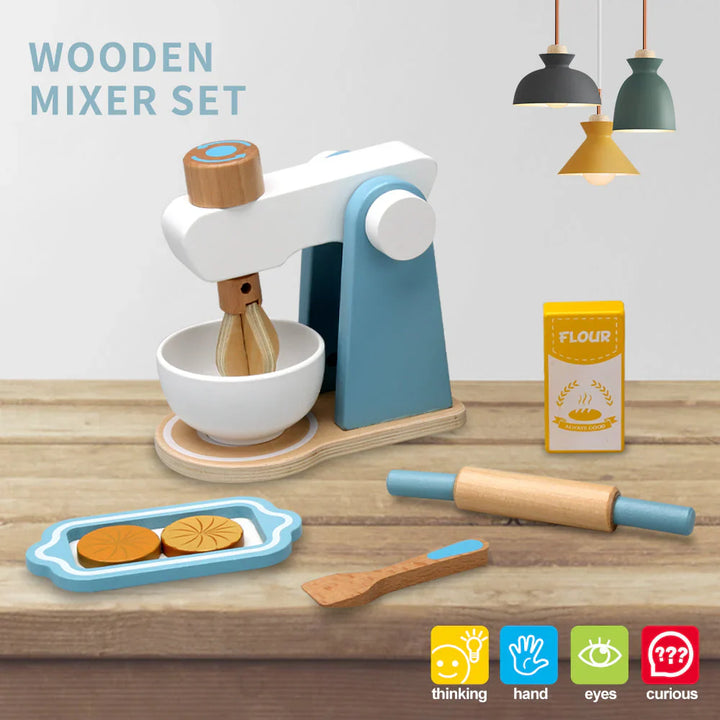 Skanto | Blender Kjøkkenmaskin – Trälekkjøkken Sett for Barn