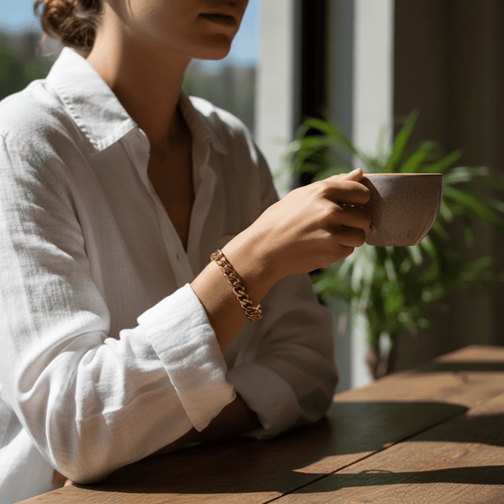 Skanto | Armert Kjede Armbånd med Punk-Inspirert Design