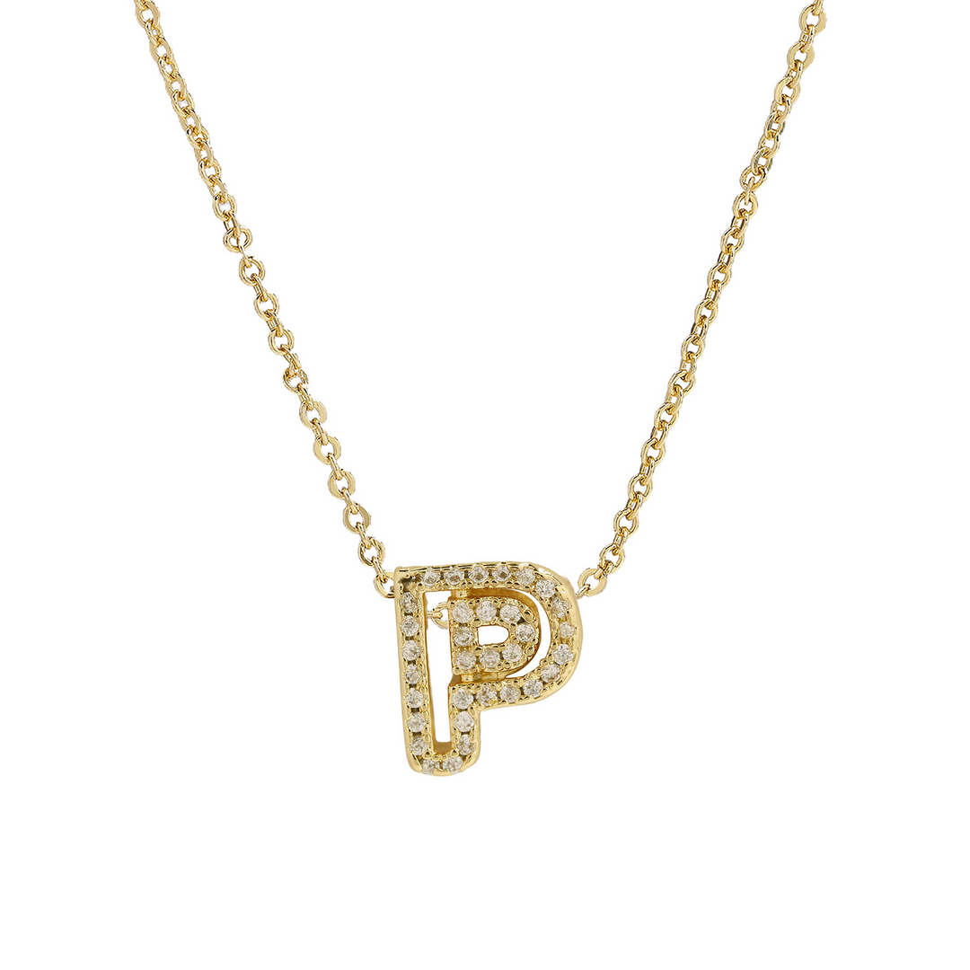 Skanto | Blændende Diamant Initial Halskjede