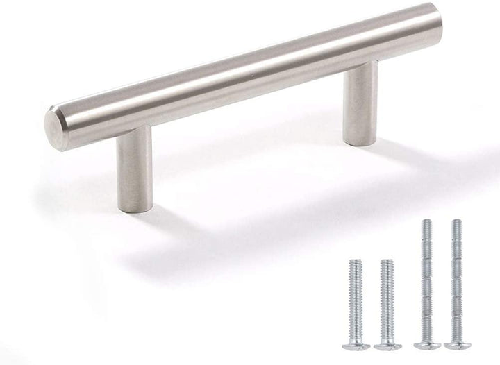 Skanto | Børstet Nikkel Modern Rustfritt Stål Skuffehardware T-Bar Håndtak
