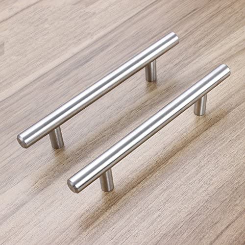 Skanto | Børstet Nikkel Modern Rustfritt Stål Skuffehardware T-Bar Håndtak