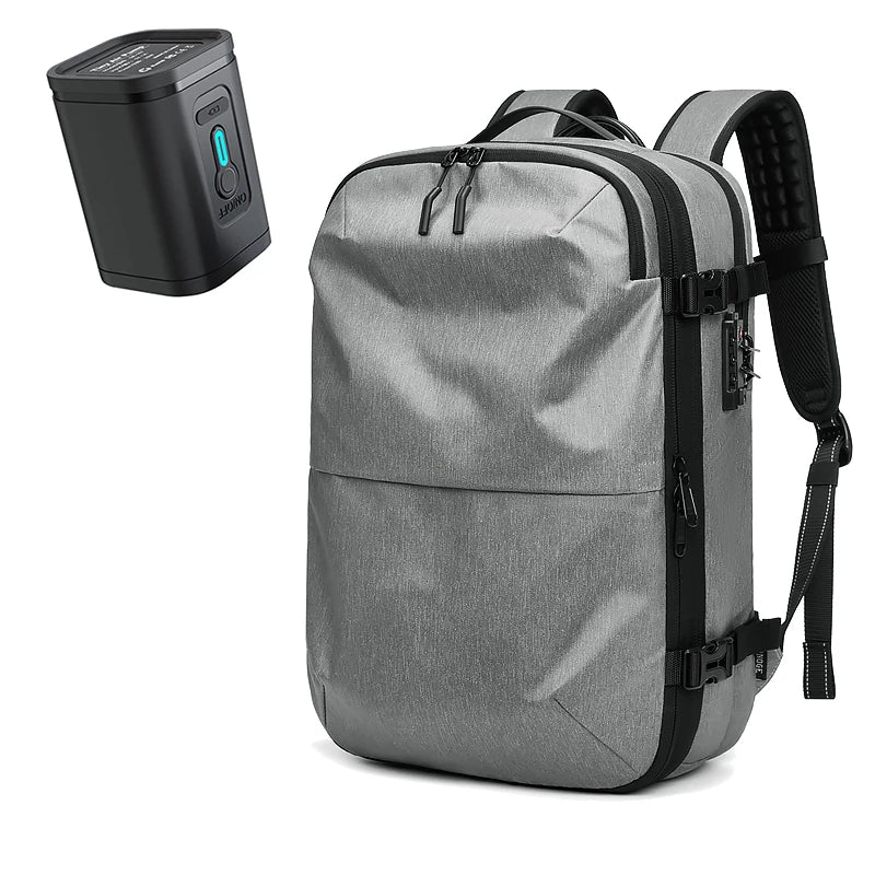 Skanto | Packlite Slim – Vanntett kompresjonsryggsekk med USB-tilkobling for håndbagasje