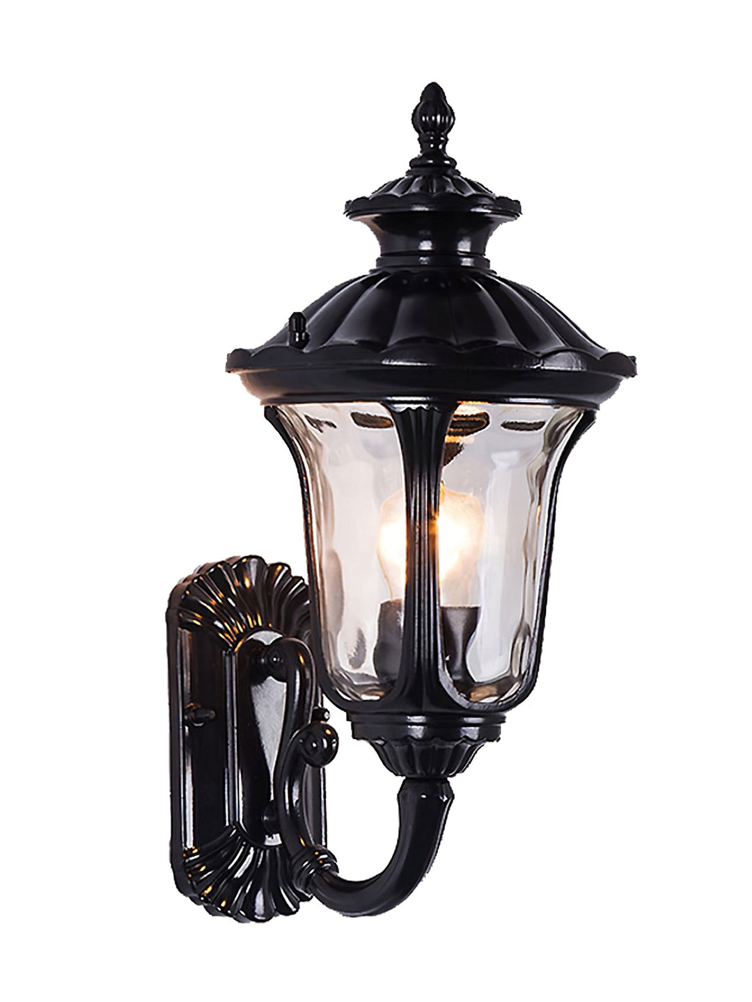 Skanto | Vanntett Retro Utendørs Vegglampe Frostet Glass