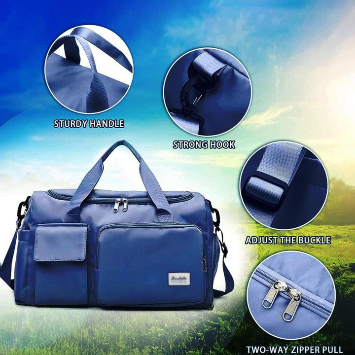 Reisetasche mit mehreren Fächern, Sport- und Fitnessstudiotasche mit separatem Schuhfach