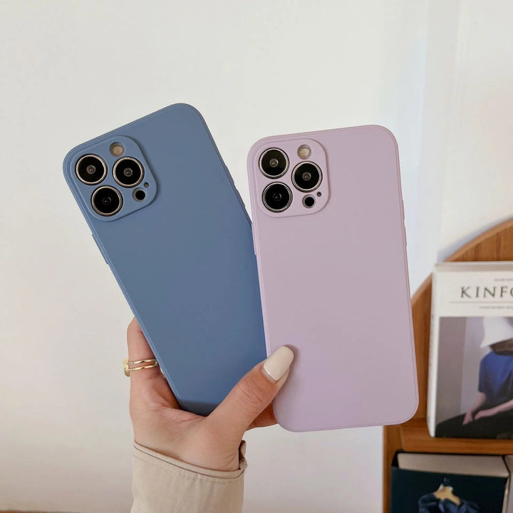 Skanto | Pastell solid farge silikon iPhone-deksel