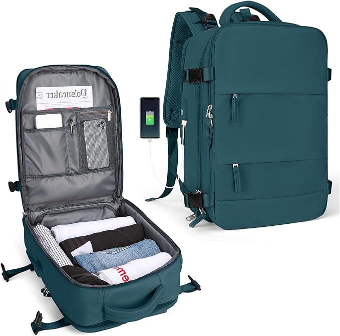 Skanto | Holdbar Ryggsekk for Turer med USB Lading Port
