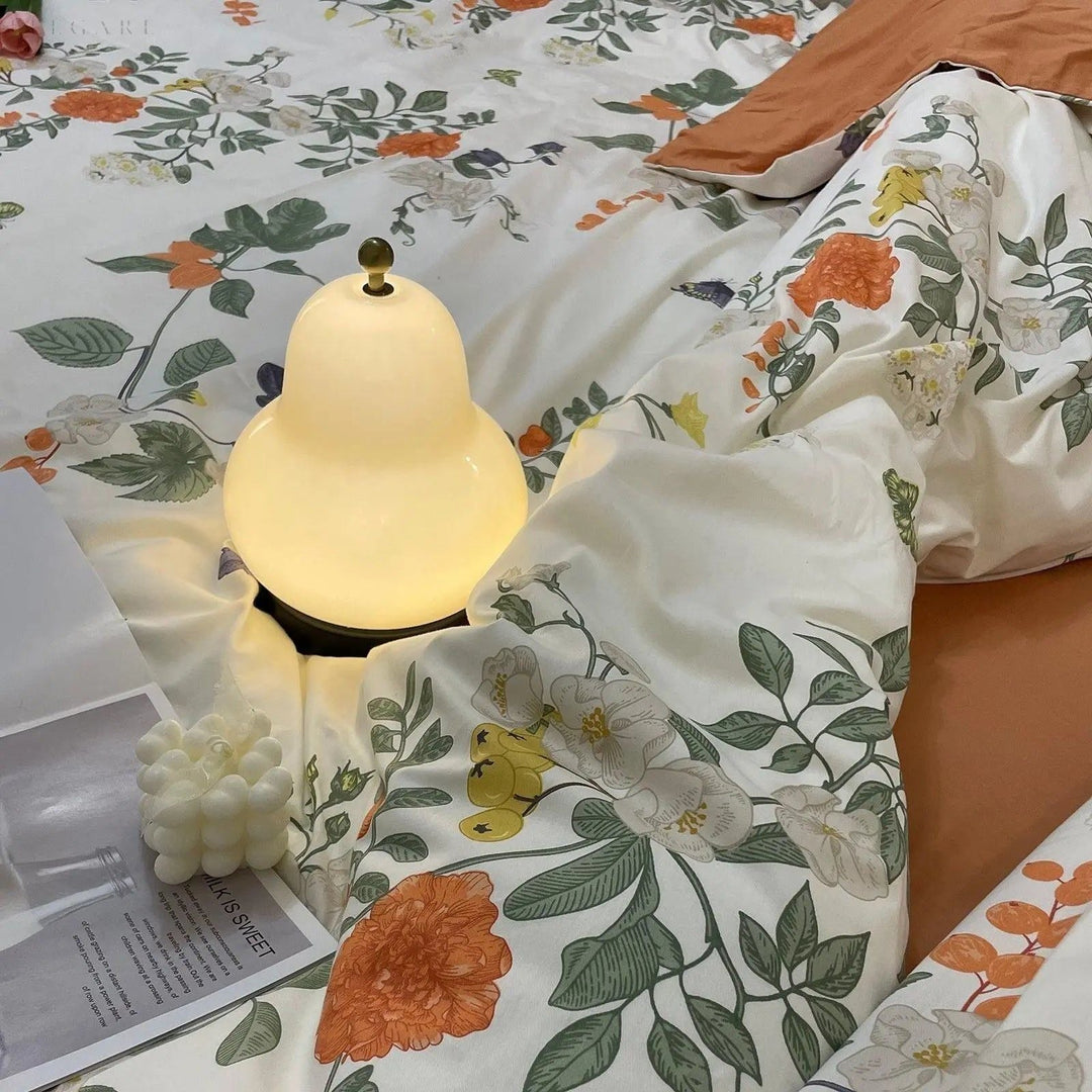 Pæreformet Touch Dimmer Lampe med Varmt Lys Skanto