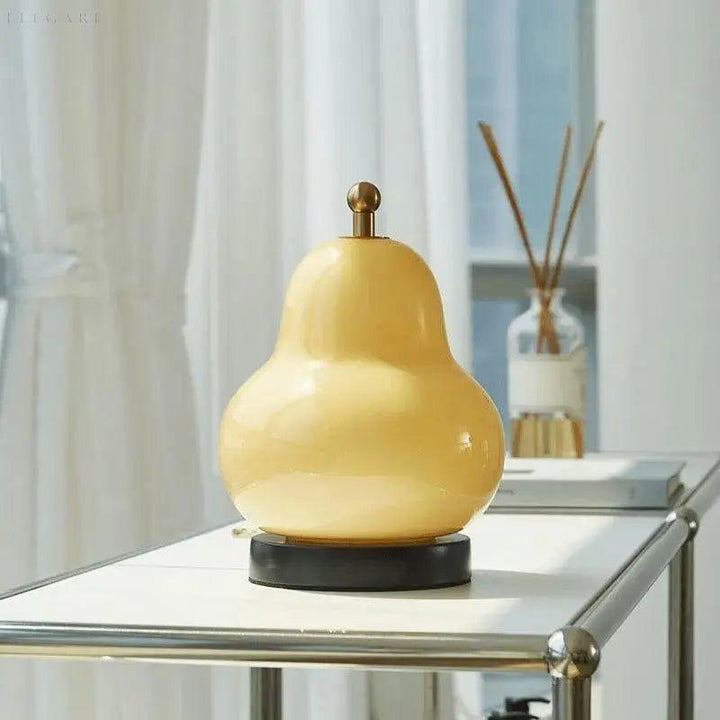 Pæreformet Touch Dimmer Lampe med Varmt Lys Skanto