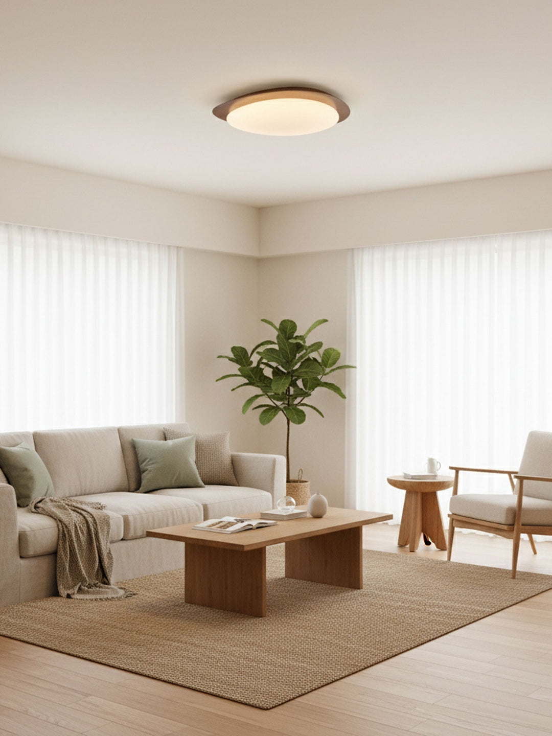 Flush Mount Pebble Metal Ceiling Light | Skanto