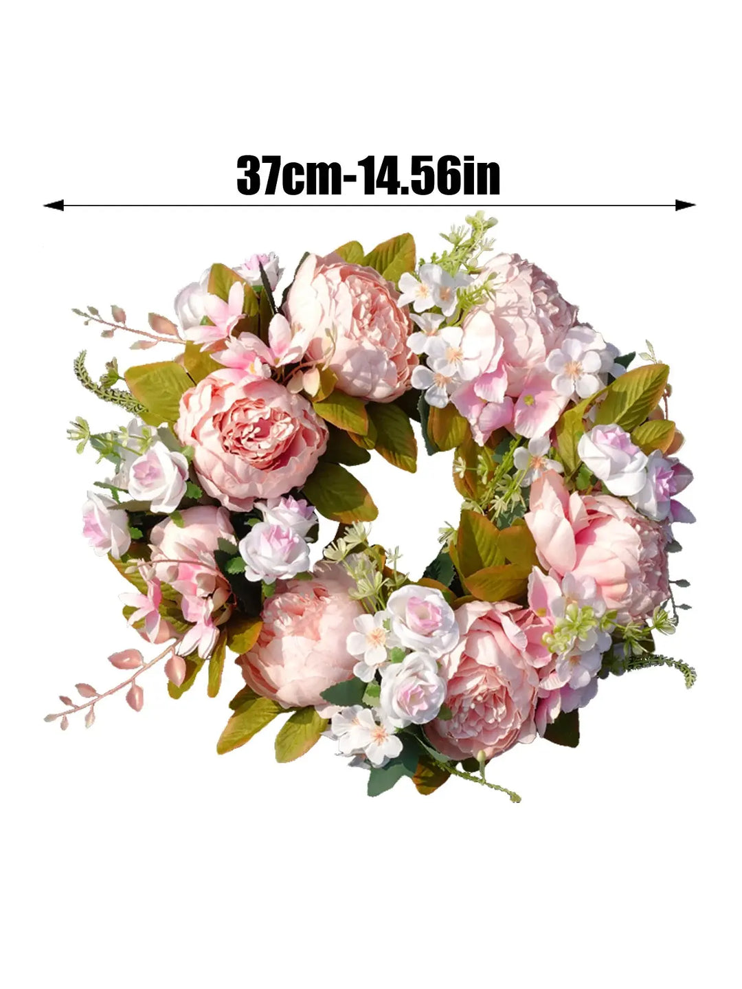 Skanto | Kunstnerisk Krans - Høstblomst - Utendørs & Peoner - Koselig Høstdekorasjon