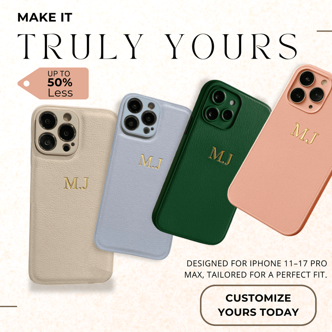 Skanto | Personliget Lærveske for iPhone 11–17 Pro Max